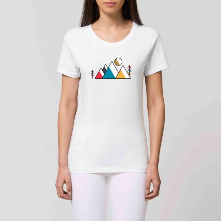 T-Shirt Femme Mountain Colors - 100% BIO