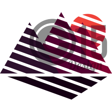 T-Shirt Mountain Lines - Design unique et original