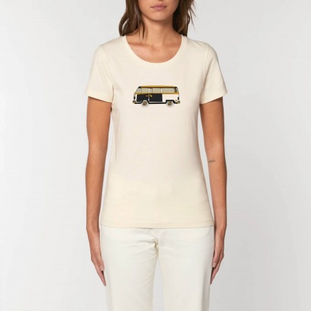 T-Shirt Femme Van Jaune - 100% BIO